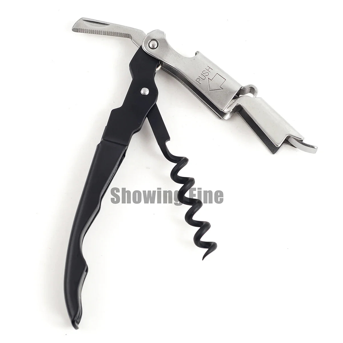 Coutale  Wine Corkscrews Sommelier Double Lever  Wine spiral Waiter's S.S. Bottle Opener Very Easy to Use