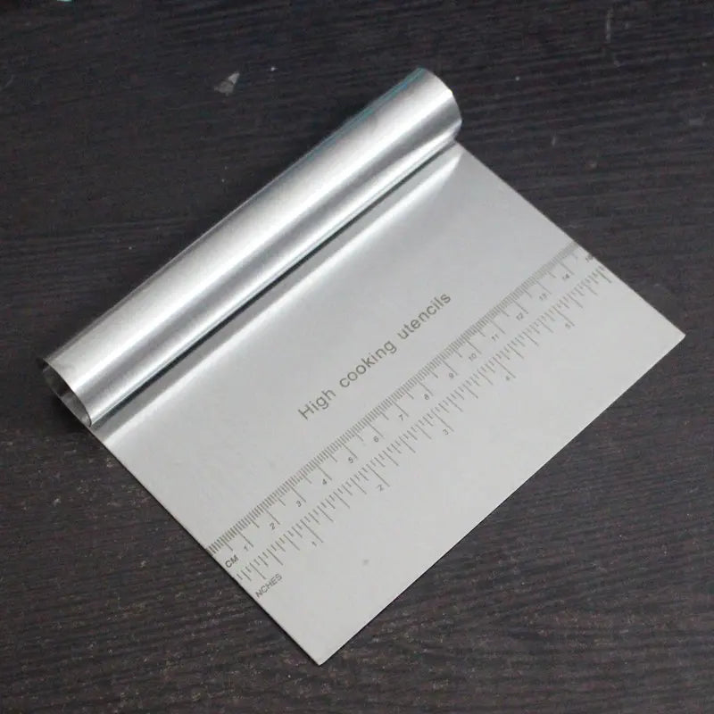 Herramientas para pasteles, cortadores raspadores de acero inoxidable, raspador de masa para rollos de arroz, 150x120mm