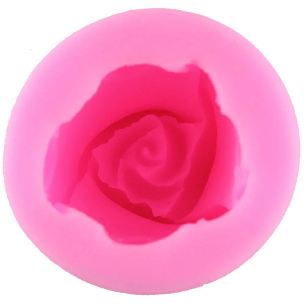Mujiang Rose Blume Silikon Kerze Formen Harz Ton Seife Form Gumpaste Schokolade Fondant Kuchen Dekorieren Werkzeuge Küche Backen