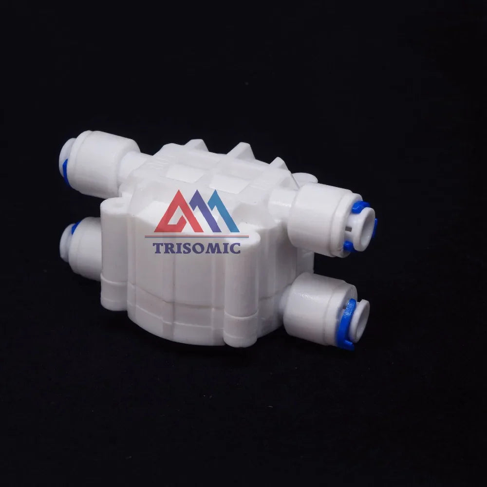 1/4" Ống nối nhanh Tự động tắt Van 4 chiều Kết nối lắp nhanh Hệ thống lọc nước RO cho hồ cá Hệ thống thẩm thấu ngược