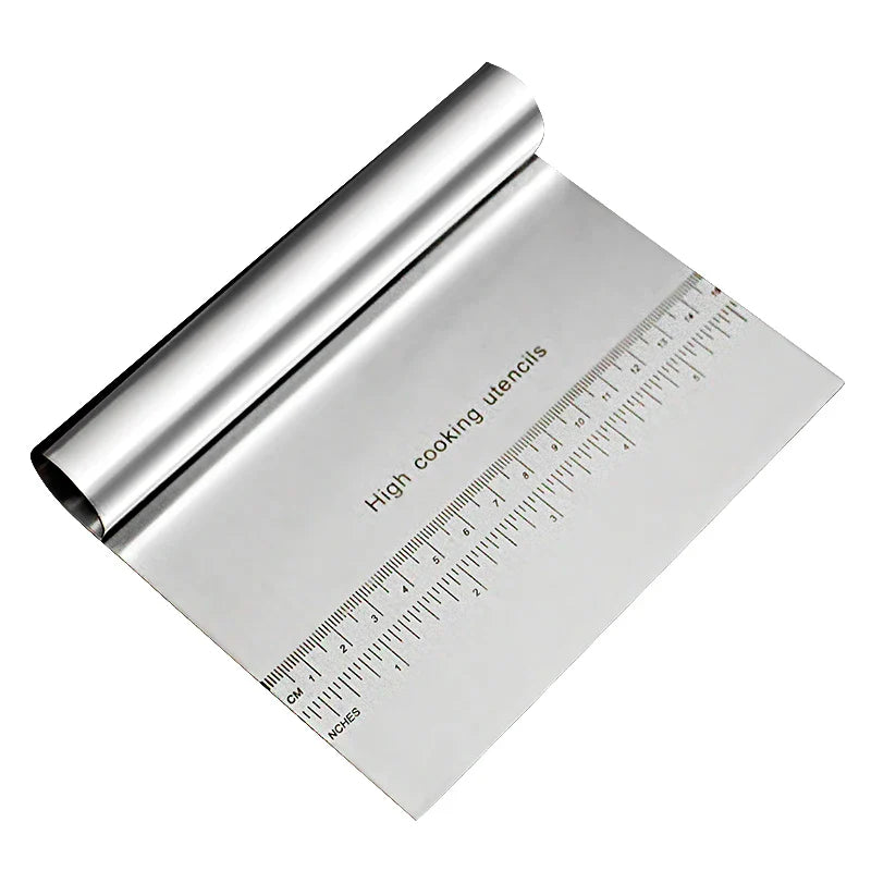 Herramientas para pasteles, cortadores raspadores de acero inoxidable, raspador de masa para rollos de arroz, 150x120mm