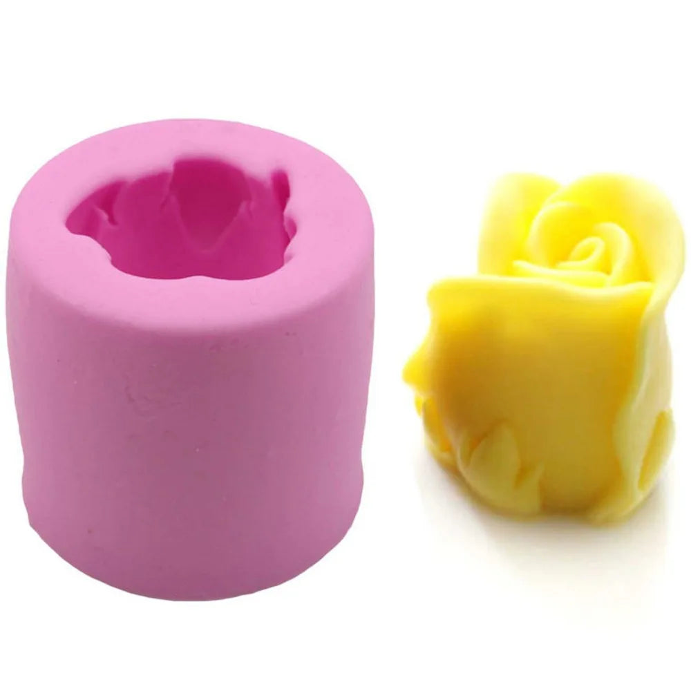 Mujiang Rose Blume Silikon Kerze Formen Harz Ton Seife Form Gumpaste Schokolade Fondant Kuchen Dekorieren Werkzeuge Küche Backen