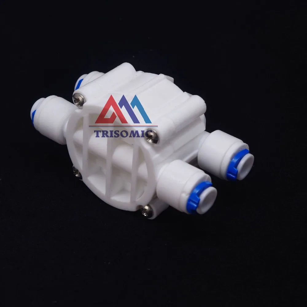 1/4" Ống nối nhanh Tự động tắt Van 4 chiều Kết nối lắp nhanh Hệ thống lọc nước RO cho hồ cá Hệ thống thẩm thấu ngược