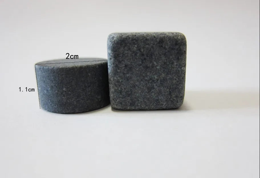 6 uds., Mini columna redonda más barata, piedras para Whisky, 100% piedra Natural para Whisky, piedras para cubos de hielo, Whisky Rock Bar, accesorio para enfriar cerveza