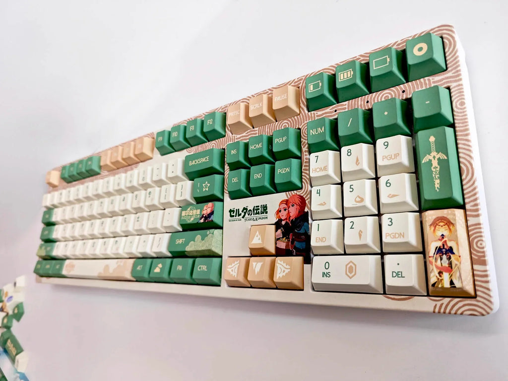 Kingdom Tears Keycaps Legend of Zeldas Key Caps PBT Custom Cherry Amilo IKBC Mũ bàn phím dễ thương cho bàn phím cơ Ganming