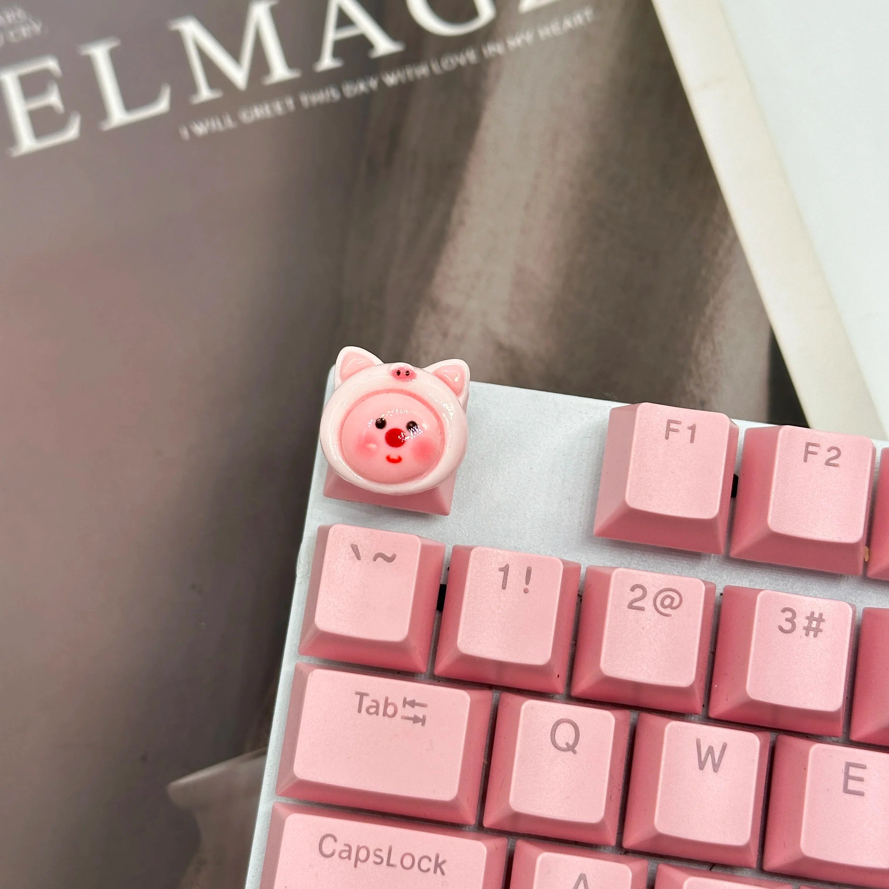 Handgefertigte Tastenkappen aus Kunstharz, mechanische Tastatur-Tastenkappen, süßer Biber, Loopy, individuelles Gaming-Zubehör, Dekoration, Geschenke