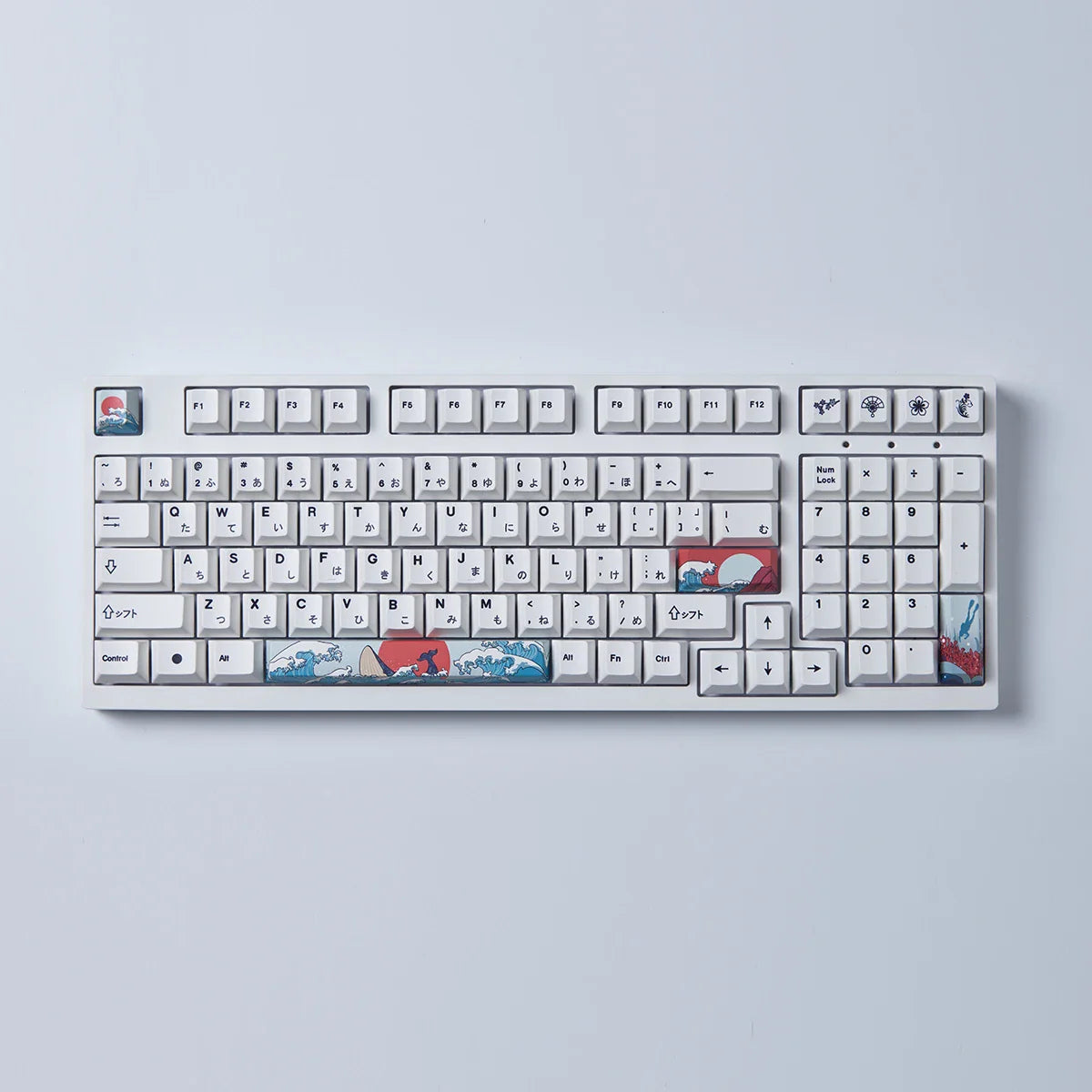 Coral Sea Keycap 4 Uds., teclas Cherry Profile Dye-Sub PBT, barra espacial 6.25U ESC Enter, tecla personalizada para teclado mecánico