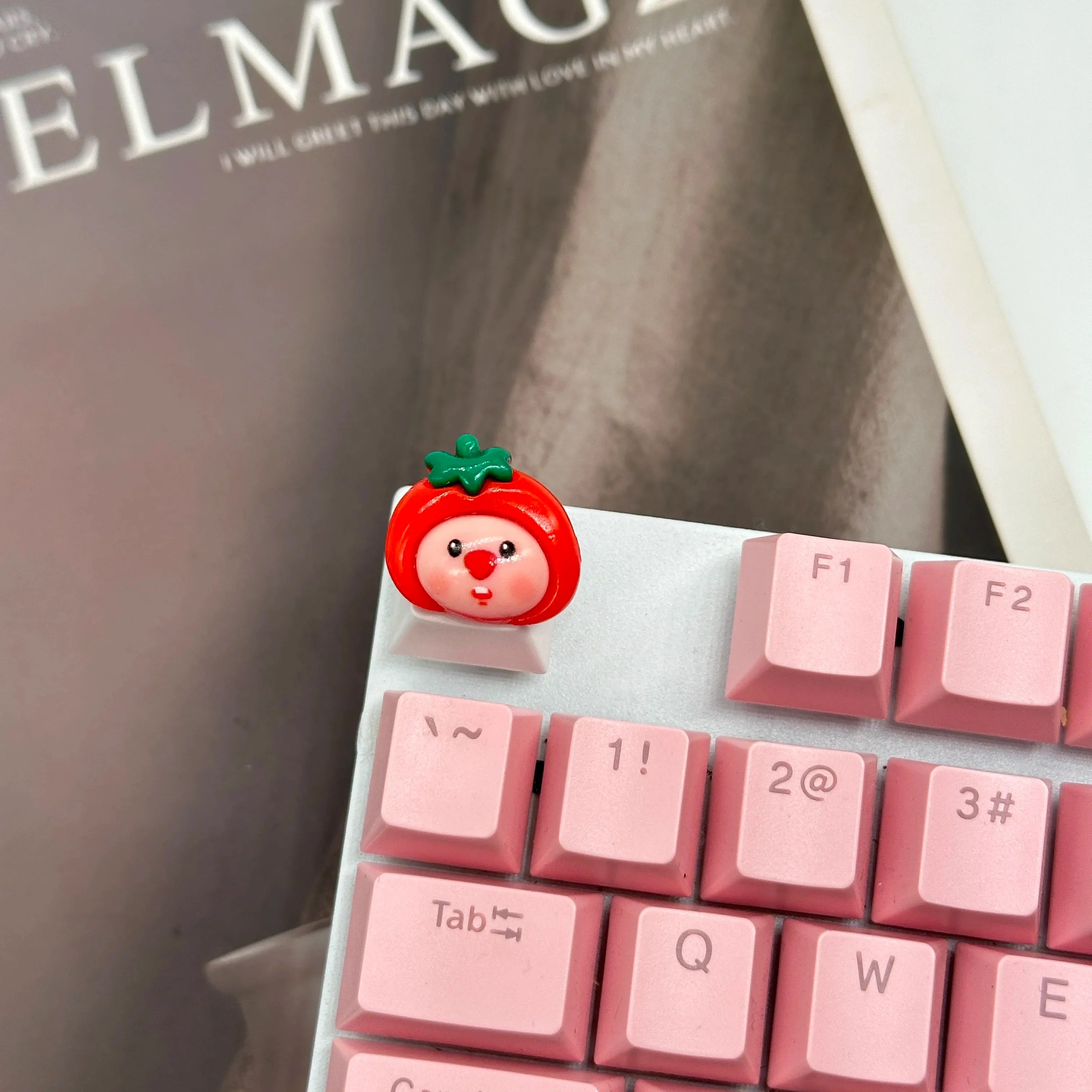 Handgefertigte Tastenkappen aus Kunstharz, mechanische Tastatur-Tastenkappen, süßer Biber, Loopy, individuelles Gaming-Zubehör, Dekoration, Geschenke