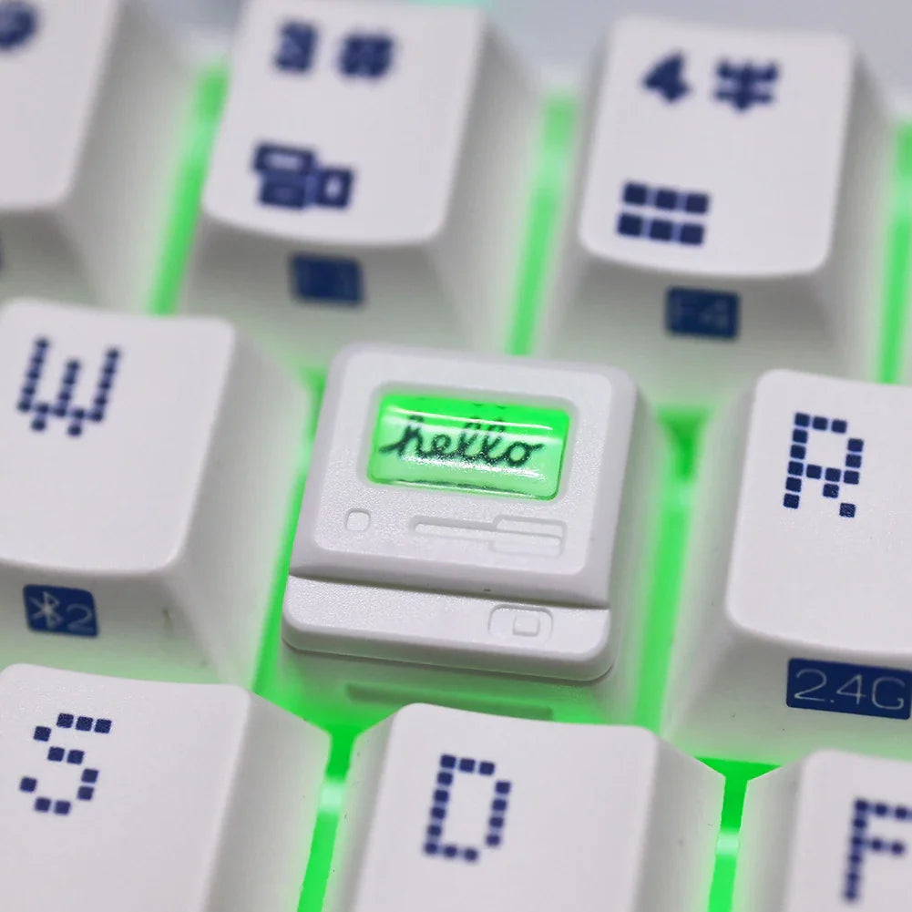 K-04 Bàn Phím Keycaps 3 Trong 1 Thay Thế Cho Bàn Phím Cơ Keycap Retro Tay Cầm Chơi Game Keycaps Dễ Thương Trong Suốt Nắp Phím Phù Hợp Với
