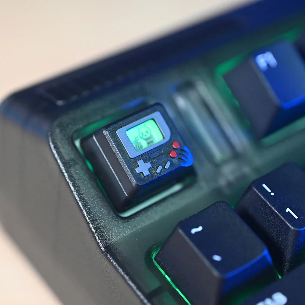 K-04 Bàn Phím Keycaps 3 Trong 1 Thay Thế Cho Bàn Phím Cơ Keycap Retro Tay Cầm Chơi Game Keycaps Dễ Thương Trong Suốt Nắp Phím Phù Hợp Với