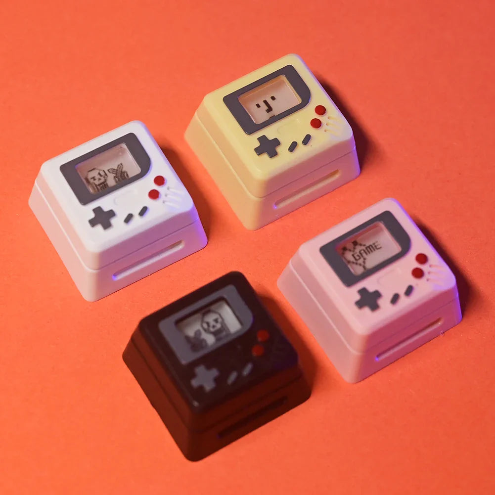 K-04 Bàn Phím Keycaps 3 Trong 1 Thay Thế Cho Bàn Phím Cơ Keycap Retro Tay Cầm Chơi Game Keycaps Dễ Thương Trong Suốt Nắp Phím Phù Hợp Với
