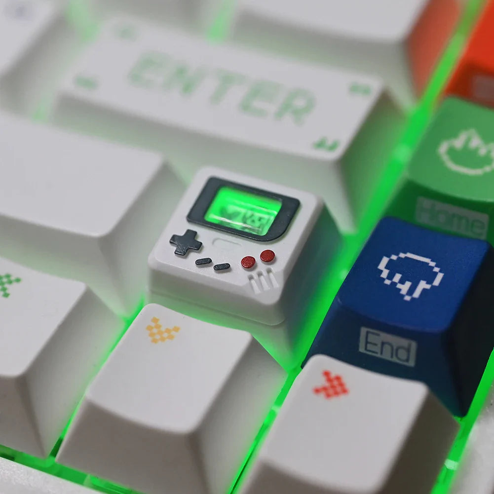 K-04 Bàn Phím Keycaps 3 Trong 1 Thay Thế Cho Bàn Phím Cơ Keycap Retro Tay Cầm Chơi Game Keycaps Dễ Thương Trong Suốt Nắp Phím Phù Hợp Với