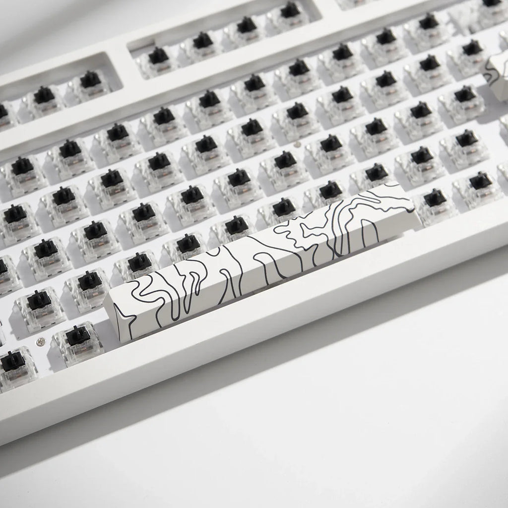 Coral Sea Keycap 4 Uds., teclas Cherry Profile Dye-Sub PBT, barra espacial 6.25U ESC Enter, tecla personalizada para teclado mecánico