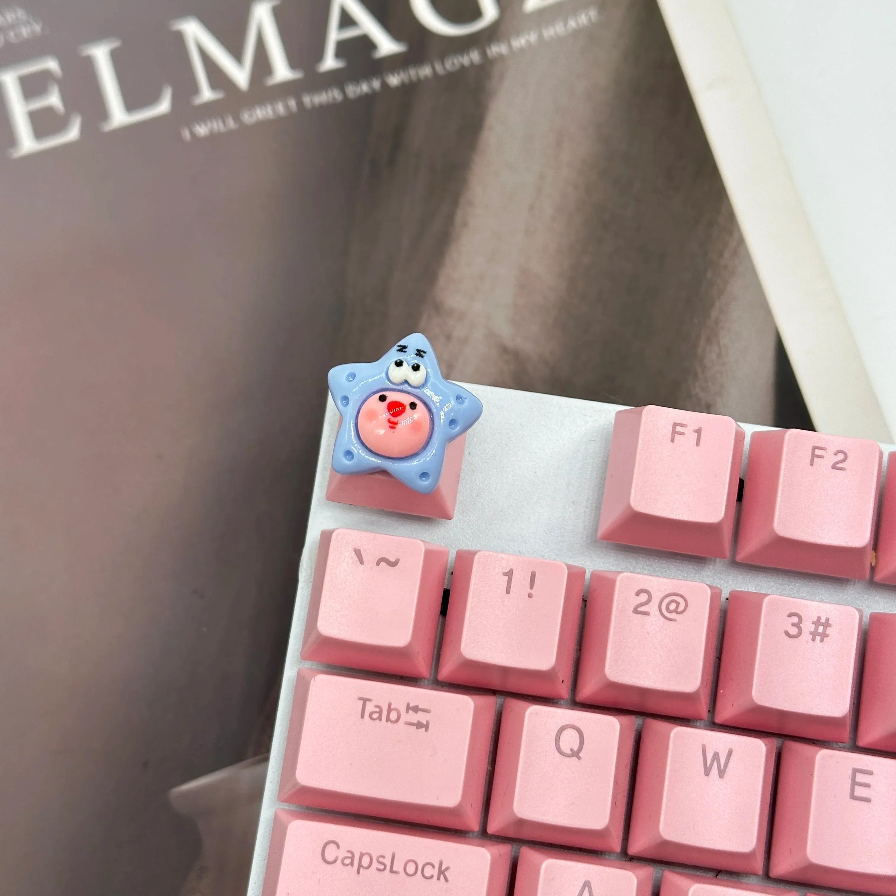 Handgefertigte Tastenkappen aus Kunstharz, mechanische Tastatur-Tastenkappen, süßer Biber, Loopy, individuelles Gaming-Zubehör, Dekoration, Geschenke