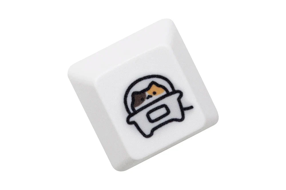 Lindo pequeño gato Calico Keycap Kitty Meme Keycap Dye Subbed keycaps para mx stem Gaming Teclados mecánicos naranja blanco negro