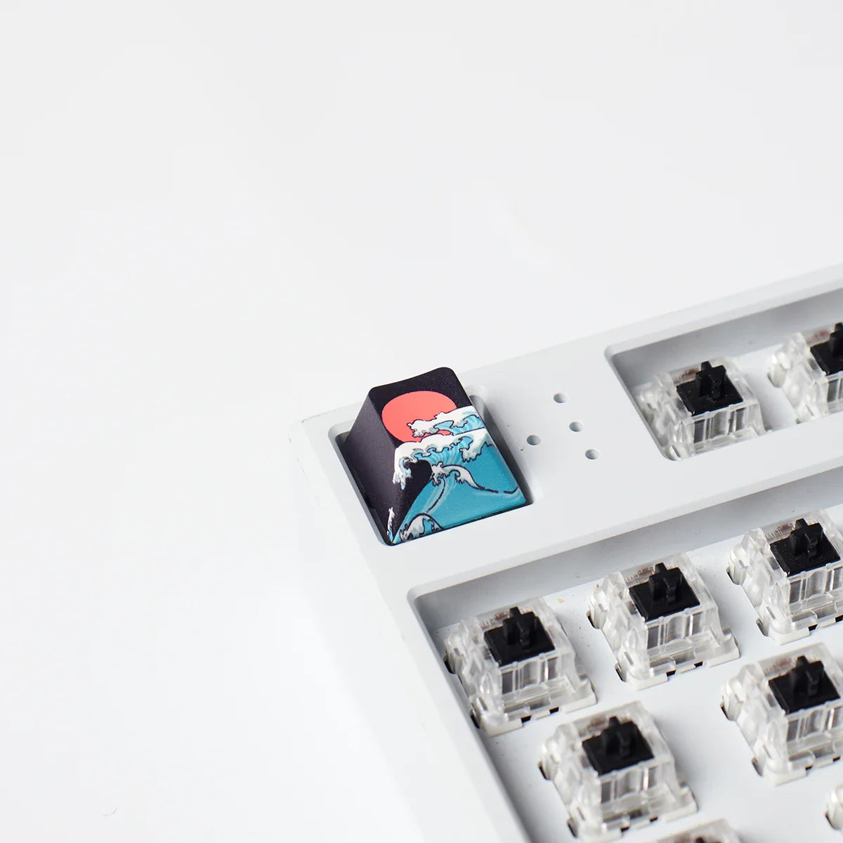 Coral Sea Keycap 4 Uds., teclas Cherry Profile Dye-Sub PBT, barra espacial 6.25U ESC Enter, tecla personalizada para teclado mecánico