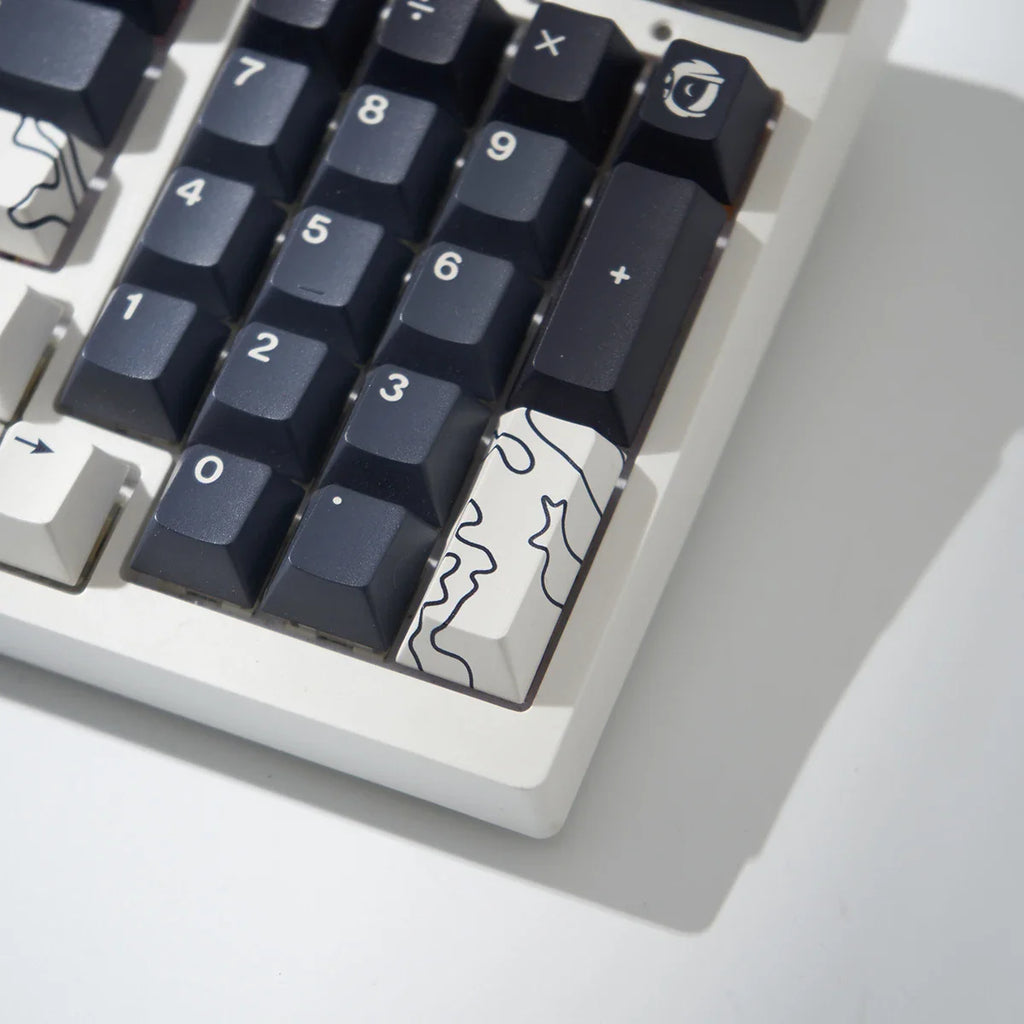Coral Sea Keycap 4 Uds., teclas Cherry Profile Dye-Sub PBT, barra espacial 6.25U ESC Enter, tecla personalizada para teclado mecánico