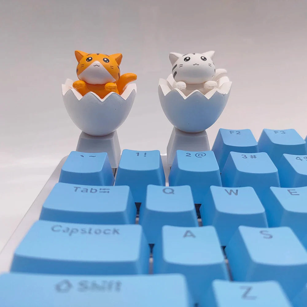 Personaliza tu teclado con lindas teclas de gato - PBT Axis Cherry MX Artisan Anime Pink Kawaii Accesorios