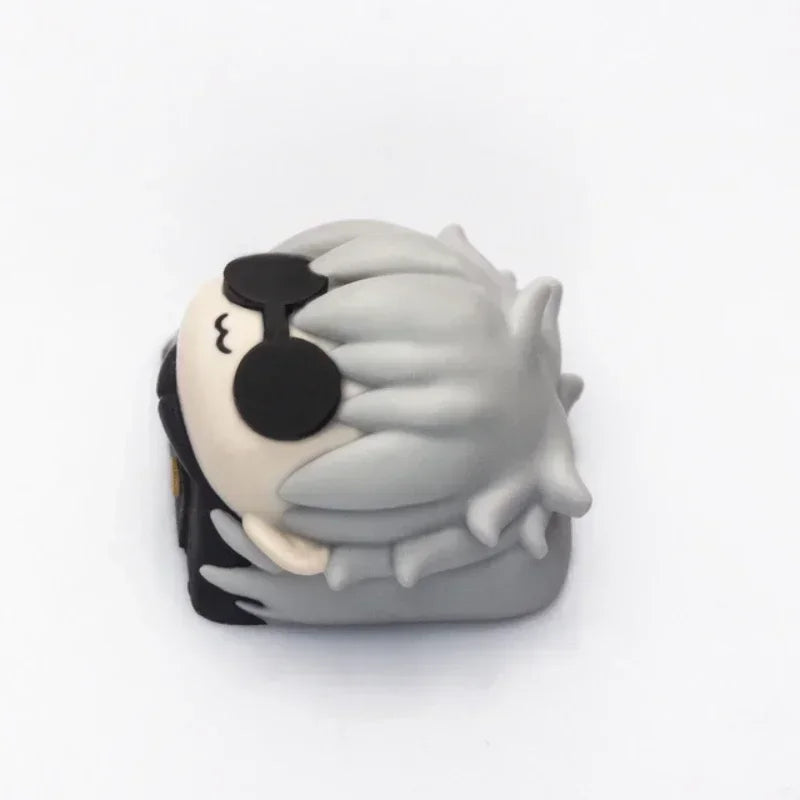 Mifuny Jujutsu Kaisen Keycaps Satoru Gojo Anime Keycap Handmade Tùy Chỉnh Nhựa Trục Trục Mũ Phím Cho Bàn Phím Cơ Crush80