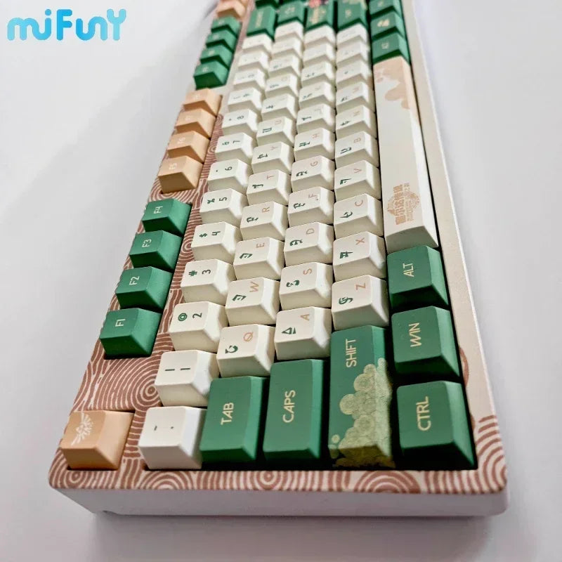 Kingdom Tears Keycaps Legend of Zeldas Key Caps PBT Custom Cherry Amilo IKBC Mũ bàn phím dễ thương cho bàn phím cơ Ganming