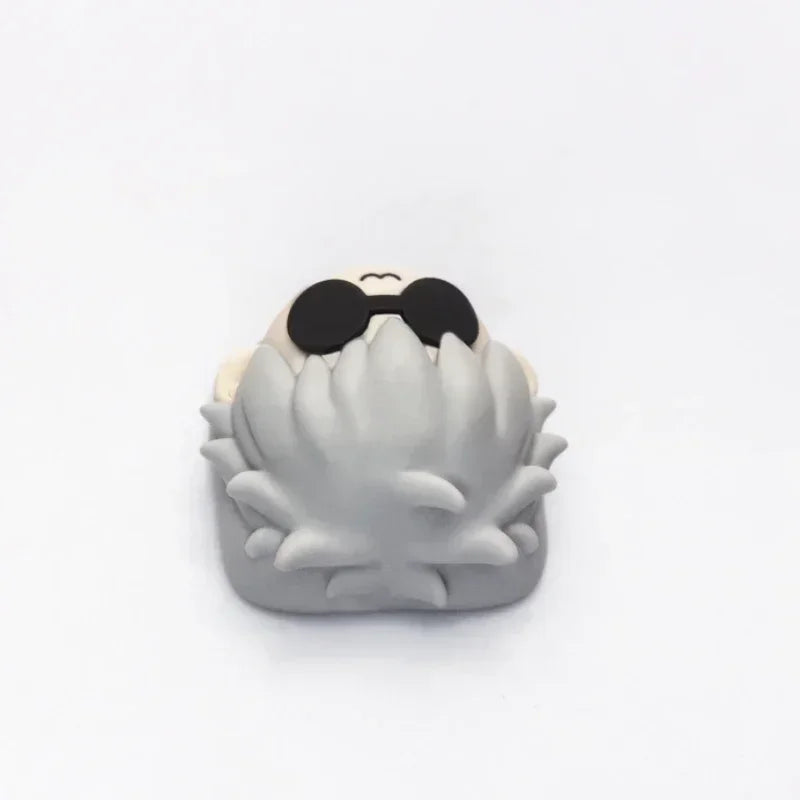 Mifuny Jujutsu Kaisen Keycaps Satoru Gojo Anime Keycap Handmade Tùy Chỉnh Nhựa Trục Trục Mũ Phím Cho Bàn Phím Cơ Crush80