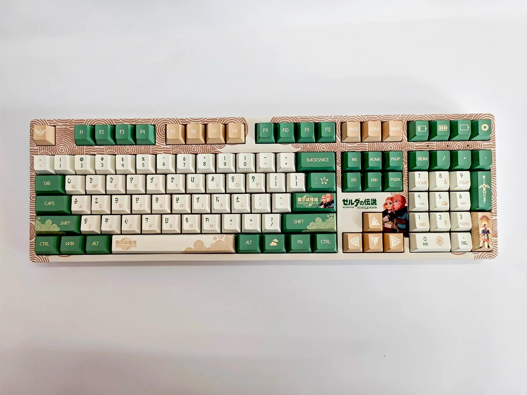 Kingdom Tears Keycaps Legend of Zeldas Key Caps PBT Custom Cherry Amilo IKBC Mũ bàn phím dễ thương cho bàn phím cơ Ganming