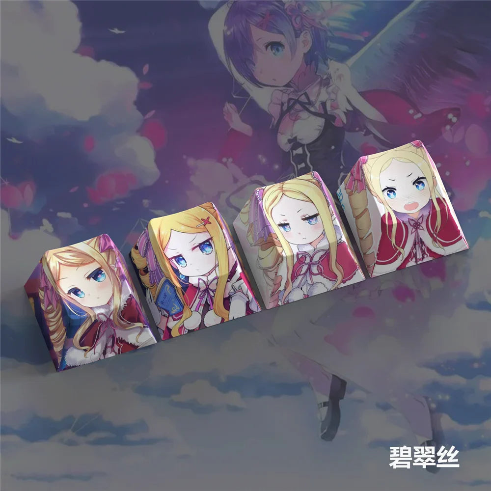 أغطية مفاتيح كرتونية أنيمي يابانية أغطية مفاتيح PBT مخصصة أغطية مفاتيح الكرز لأغطية لوحة المفاتيح الميكانيكية لتزيين الألعاب