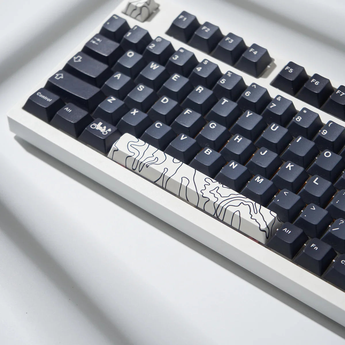 Coral Sea Keycap 4 Uds., teclas Cherry Profile Dye-Sub PBT, barra espacial 6.25U ESC Enter, tecla personalizada para teclado mecánico