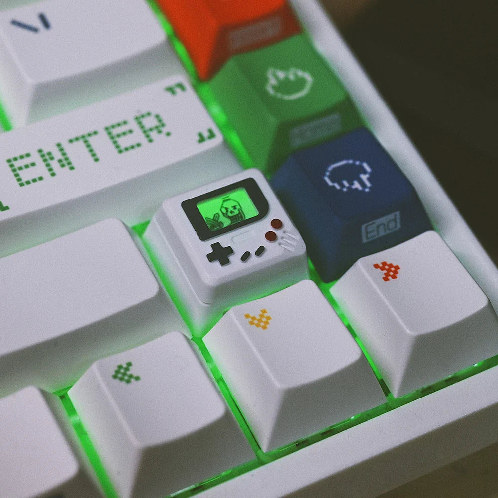 K-04 Bàn Phím Keycaps 3 Trong 1 Thay Thế Cho Bàn Phím Cơ Keycap Retro Tay Cầm Chơi Game Keycaps Dễ Thương Trong Suốt Nắp Phím Phù Hợp Với